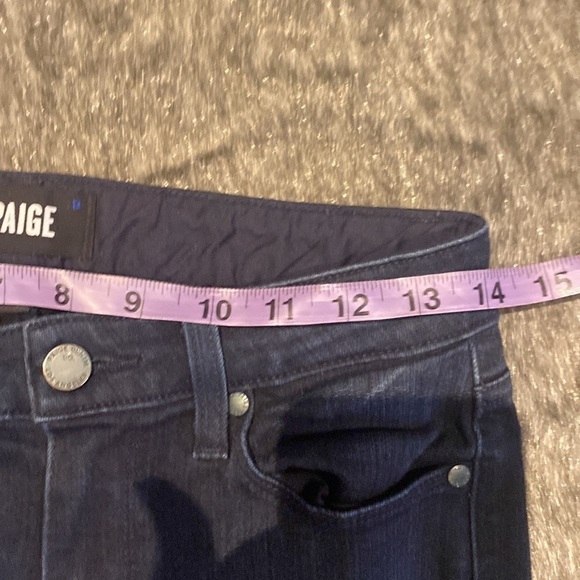 Paige HOXTON Ankle dark  blue wash denim jeans Sz 26 - Picture 9 of 15